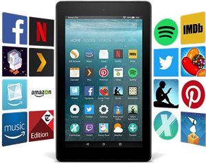 Photo of Amazon Fire Tablet.