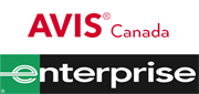 Logos from Avis and Entreprise car rental companies