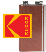 Kodak logo and a 9-volt battery