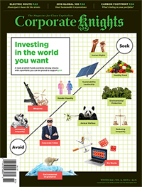 Cover of Corporate Knights magazine.