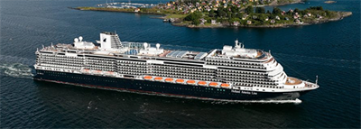 Photo of a cruise ship.