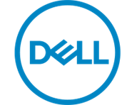 Logo for Dell company.