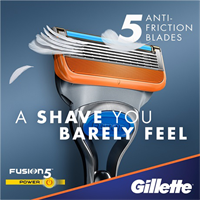Photo of a Gillette Fusion 5 package.