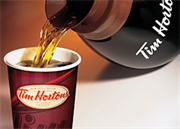 Tim Horton's coffee carafe and cup.