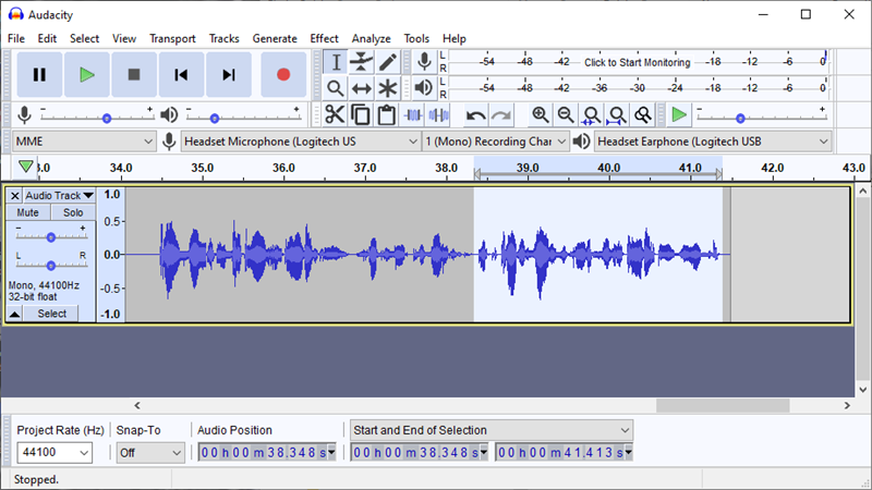 audacity record windows sound