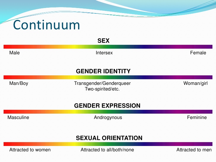 Gender Continuum for Sex, Gender Identity, Gender Expression, and Sexual Orientation